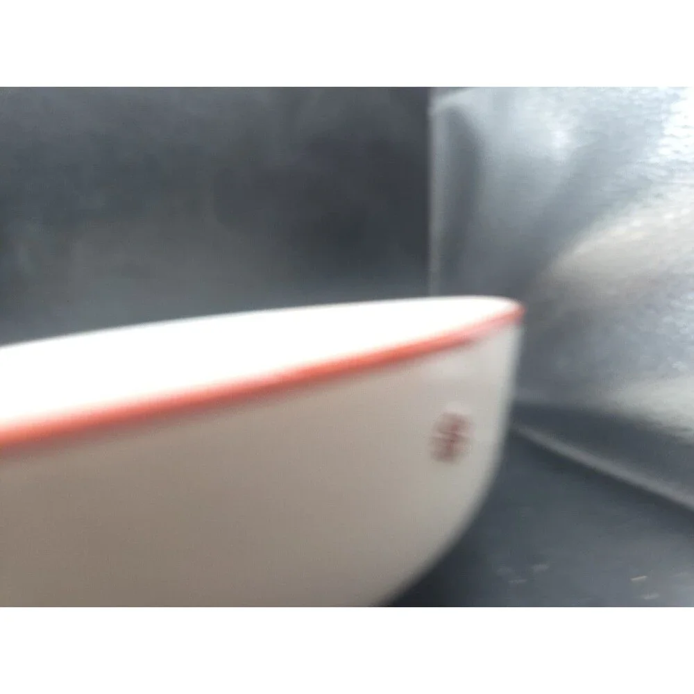 Vintage Porcelain Lamberton Rena Red Salad Serving Bowl